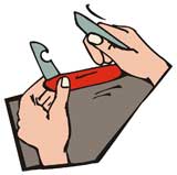 immagine da sogno coltello, un sogno di una lama affilata